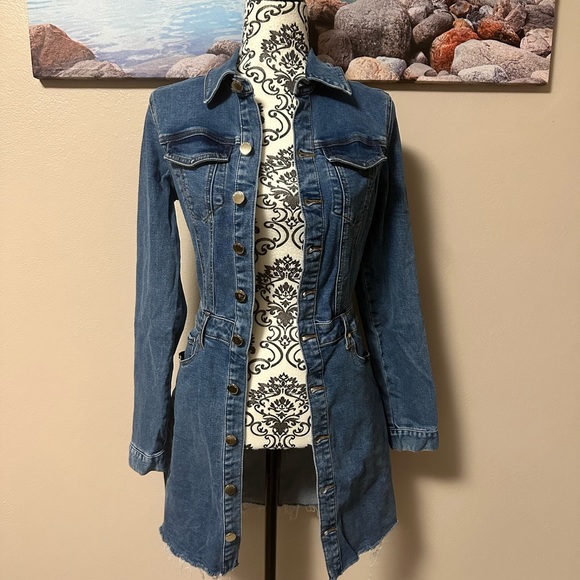 GUESS DENIM DRESS XS - Picture 2 of 16